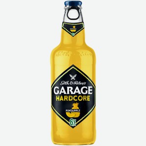 Пивной напиток Seth & Riley s Garage Hardcore Pineapple светлый 0,4 л