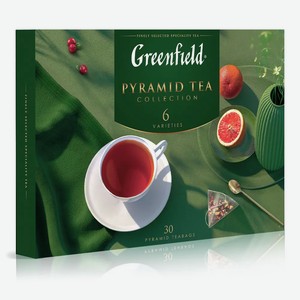 Набор Чай в пирамидках Greenfield Pyramid Tea Collection, 6 видов, 30 шт, 56 г
