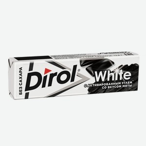 Жевательная резинка Dirol White с активированным углем 13,6г [Dirol]