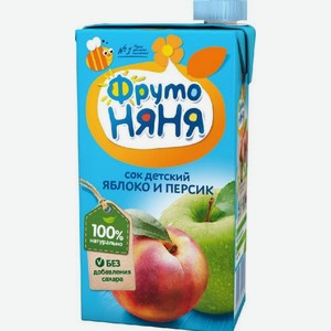 Сок ФрутоНяня яблоко/персик 0,5л