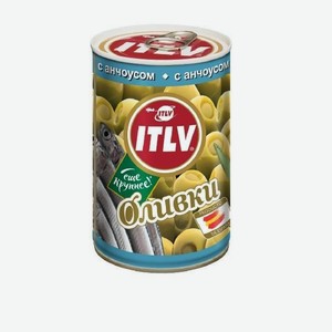 Оливки зеленые с анчоусом 314мл ж/б ИТЛВ