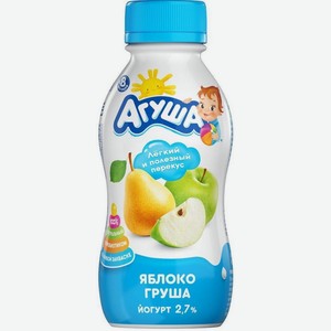 Йогурт питьевой Агуша яблоко/груша 2,7% 180г