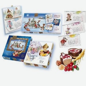 Набор подарадочных шоколадных конфет и календарь Стильные штучки 208г