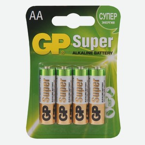 Батарейки GP АА 1,5V алкалиновые, 4шт