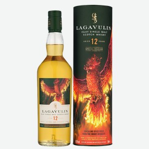 Виски Lagavulin 12 Years Old в подарочной упаковке 0.7 л.