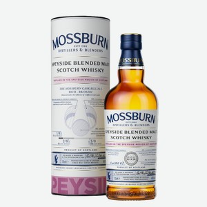 Виски Mossburn Cask Bill №2 Speyside Blended Malt Whisky, 0.7 л.