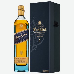 Виски Johnnie Walker Blue Label в подарочной упаковке 0.7 л.