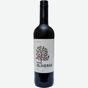 Вино Mas Oliveras Tempranillo красное сухое 13,5 % алк., Испания, 0,75 л
