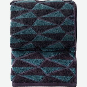 Полотенце махровое DM текстиль Cleanelly Spinoso цвет: графит/приглушенный изумрудный, 50×100 см