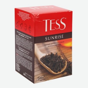 Чай черный Tess Sunrise крупнолистовой 200г