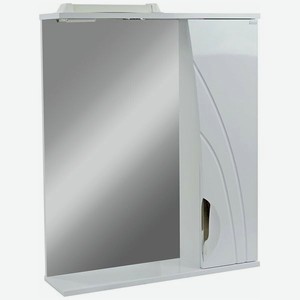 Зеркало-шкаф DORATIZ  Тропикана 65 , правый, с подсветкой, белый (2712.708)