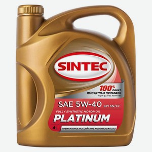 Sintec Platinum 7000 5W-40 A3/B4 SN/CF 4л