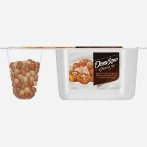 Йогурт Даниссимо Фантазия хрустящие шарики и соленая карамель 6,9% 105г