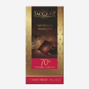 Шоколад горький 70% какао 100г Жако