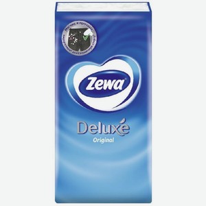 Платочки бумажные носовые Zewa Deluxe, 3 слоя