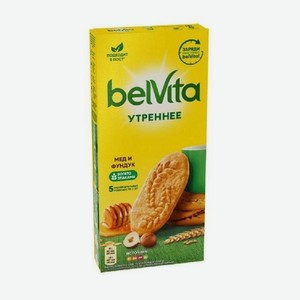 BelVita Утреннее печенье витамин. с фундуком и медом 225г
