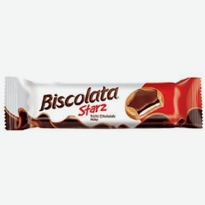 Печенье Biscolata Starz c молочным шоколадом и молочным кремом 88г
