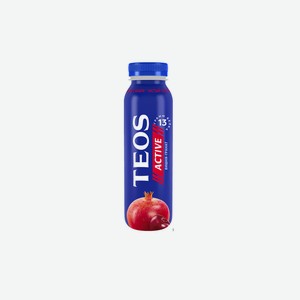 Йогурт Teos Актив Вишня-Гранат с фруктовым наполнителем питьевой 1,8% 260 г