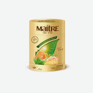 Чай зеленый оолонг Maitre de The имбирь Лемонграсс мята и масло апельсина 100 г