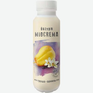 Йогурт питьевой Miocrema груша ваниль 1.5-2% 250г в ассортименте