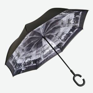 Зонт трость Raindrops реверсивный пондж фотосатин RD-40214