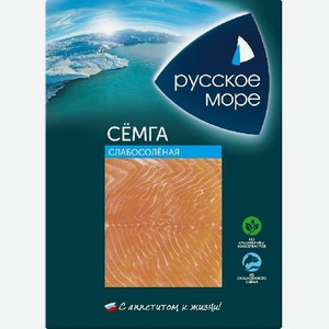 Семга филе-ломтики с/с 120г в/у Русское море