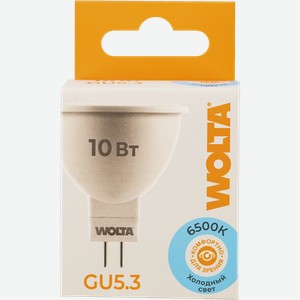Лампочка 10Вт GU5.3 6500К Вольта светодиодная Вольта к/у, 1 шт