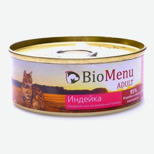 BioMenu паштет для кошек с индейкой (100 г)