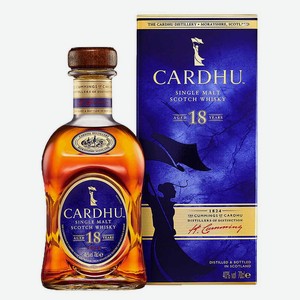 Виски Cardhu 18 Years Old в подарочной упаковке 0.7 л.
