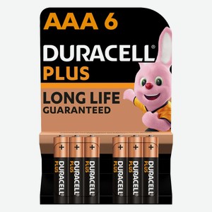 Батарейки Duracell LR03 (AAA), 6 шт