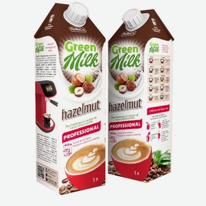 Напиток растительный Green Milk Soya Hazelnut Professional на рисовой основе со вкусом фундука, 1л Россия