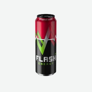 Напиток Флэш Ап энергия ягодный микс кофеин/таурин 0,45л