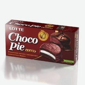 Печенье Лотте Чокопай какао глазированное 168г