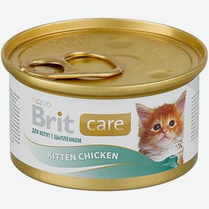 Brit консервы для котят, с цыпленком (80 г)
