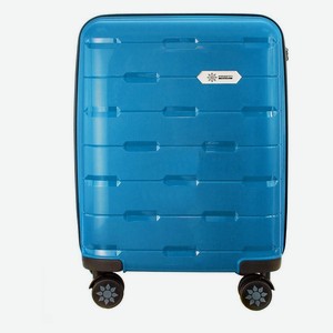 Чемодан пластиковый Proffi Travel Tour Fashion синий 8 колес, размер S