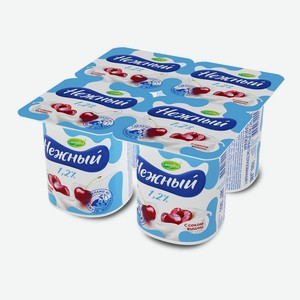 Продукт йогуртный Campina Нежный с соком вишни 1.2% 100 г