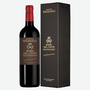 Вино Tenuta Regaleali Rosso del Conte в подарочной упаковке 0.75 л.