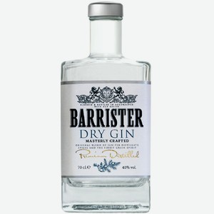 Джин Barrister Dry 40% 0,5л