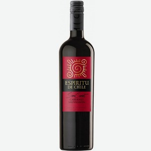 Вино Еспириту де Чили Каберне Совиньон ОС регион Валле Централь красное п/сладкое 12% 0,75л
