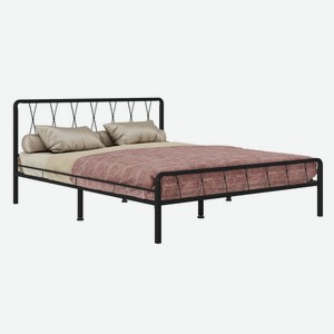 Кровать Камилла Черный металл 90х200 см