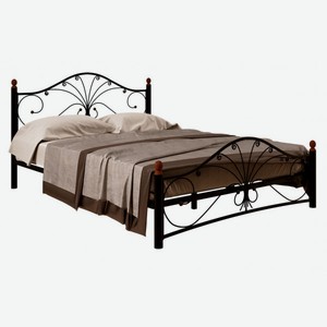Кровать Сандра Черный металл 160х200 см