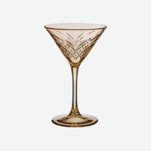 Набор бокалов для мартини Timeless Сhampagne 4 шт. Граненое стекло, шампань