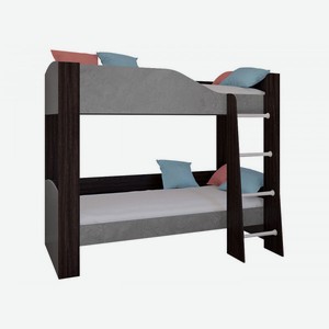 Двухъярусная кровать Астра 2 Венге / Железный камень Без ящика