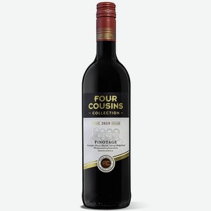Вино Фо Казенс Пинотаж сортовое красное сухое 12,5% 0,75л