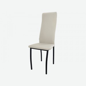 Комплект стульев Майлз, 2 шт. Бежевый, кожзам / Черный, металл