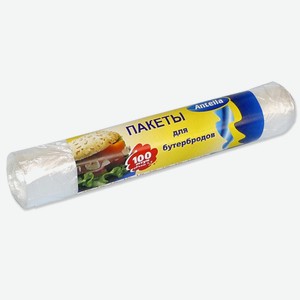 Пакеты для бутербродов Antella, 17х28 см, 1.7 л, 100 шт