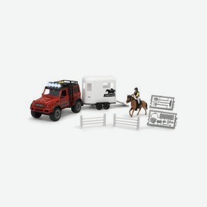 Набор игровой Dickie Toys для перевозки лошадей MB AMG 500 4x4² PlayLife,свет/звук, 23 см