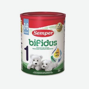 Смесь Semper Bifidus Nutradefense-1 молочная 400 г банка