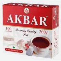 Чай черный Акбар 100п*2г Красно-белая серия