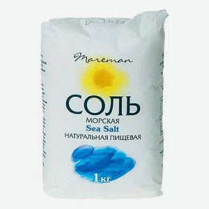 Соль морская Mareman помол №1 средний 1 кг
